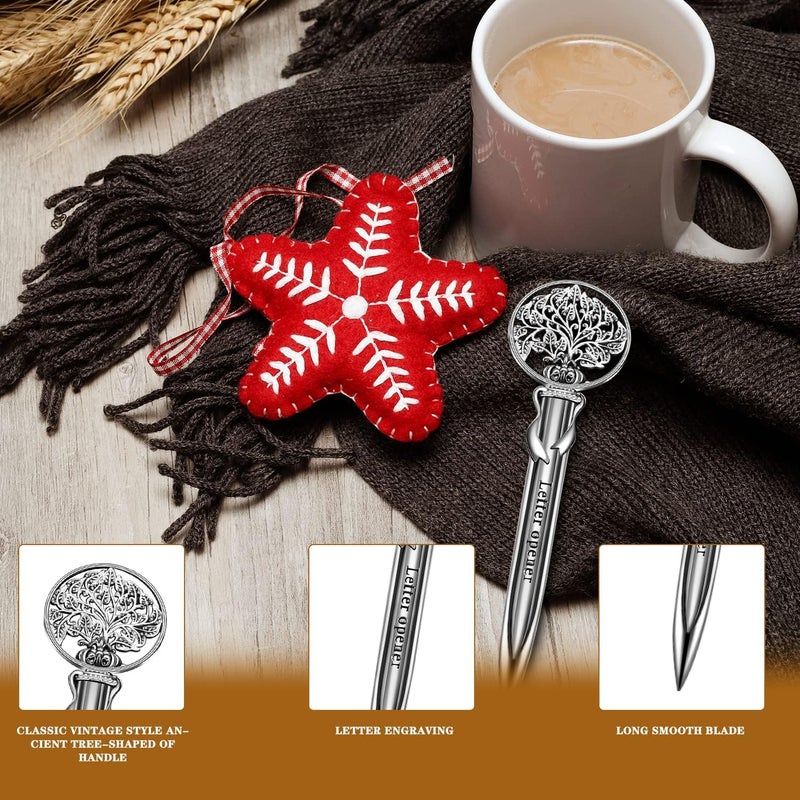 Arbootjin Letter Opener,Envelope Opener Letter Openers Envelope Slitter Mail Opener Envelopes Stationery for Package,Envelope,Paper Cut,Safe Mail Opener - Image 2